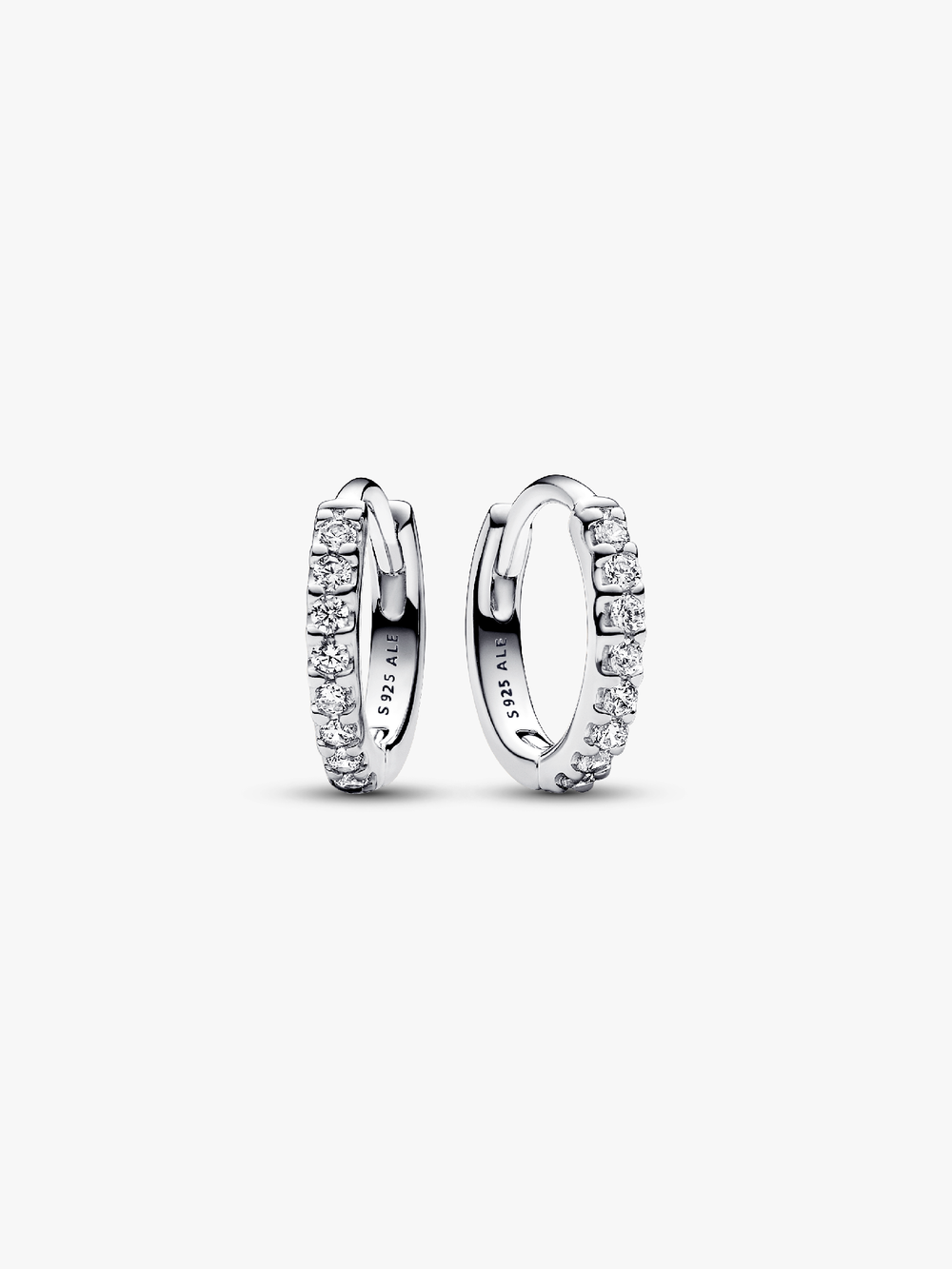 Sparkling Huggie Hoop Earrings N0 W3