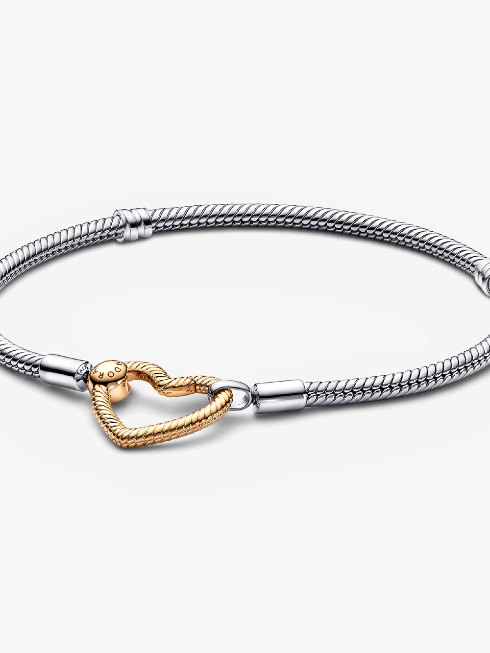 Moments Heart Closure Snake Chain Bracelet T2 Pg