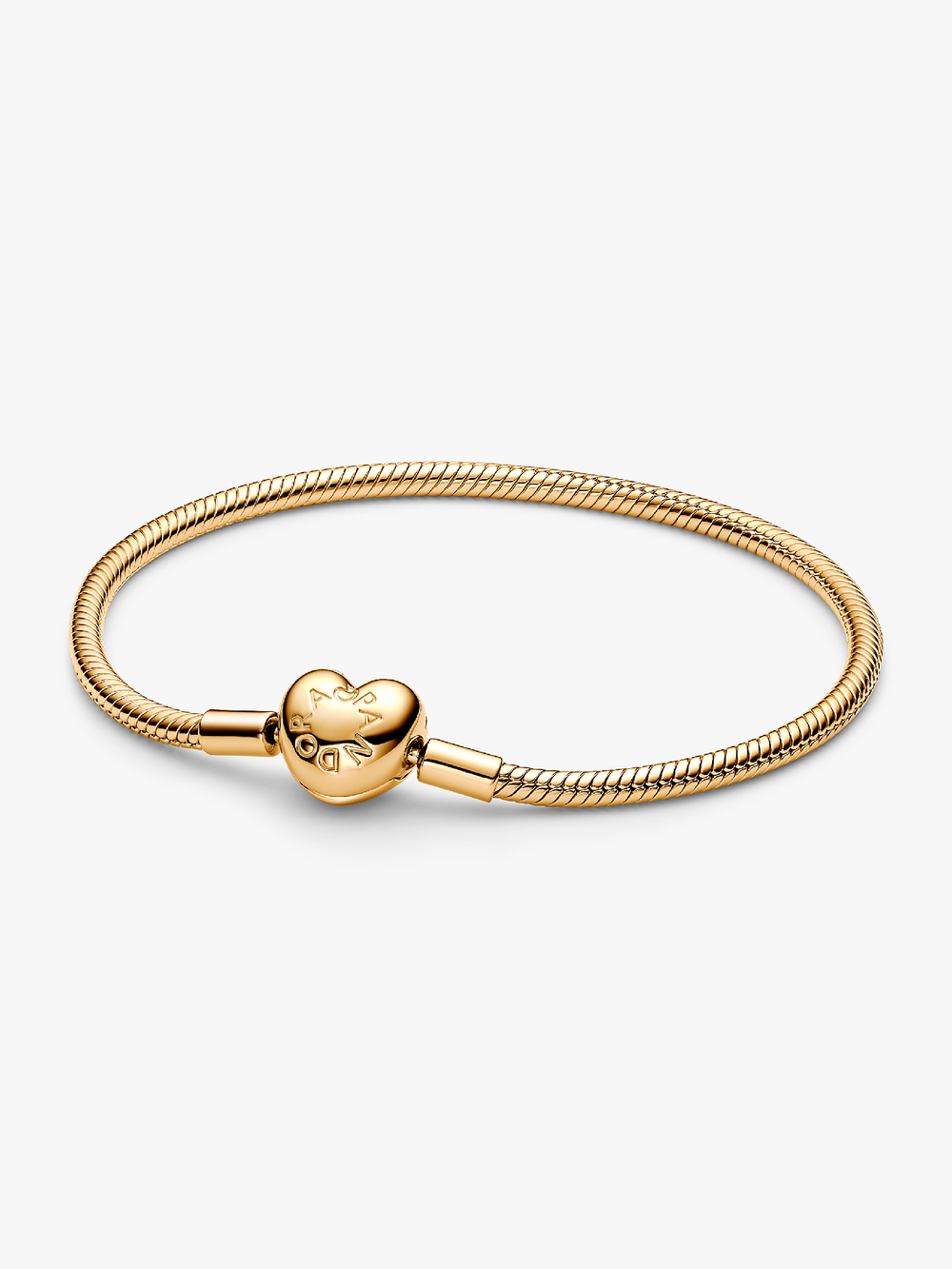 Heart Clasp Snake Chain Bracelet R9 Tb