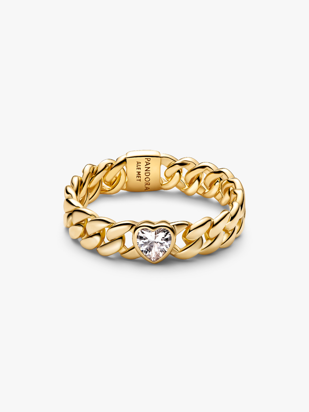 Heart Cuban Chain Ring Z7 uJ