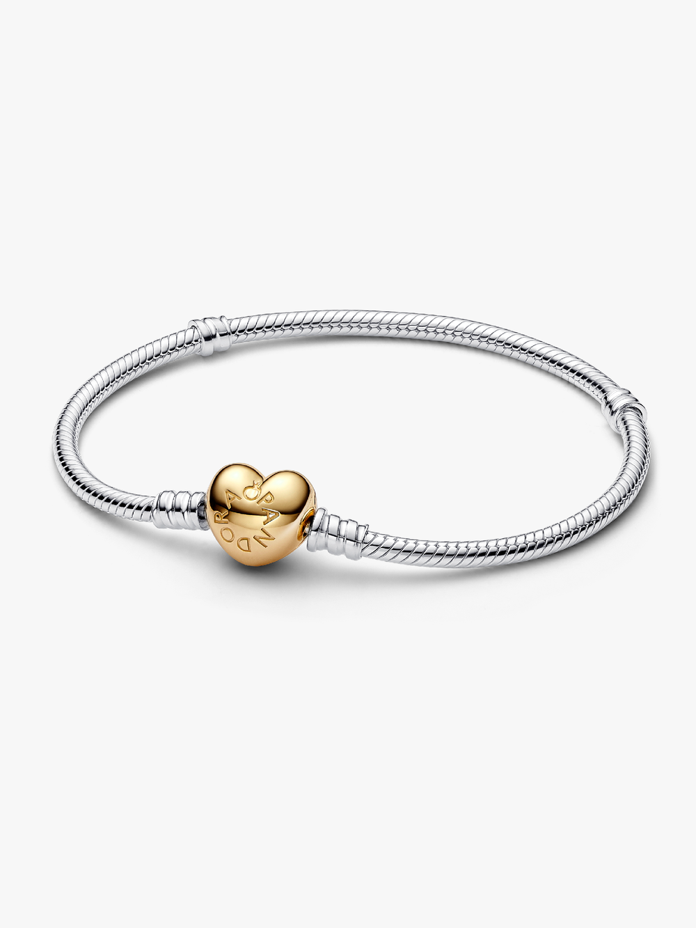 Heart Clasp Snake Chain Bracelet N0 Rl