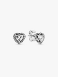 Elevated Heart Stud Earrings M0 zi