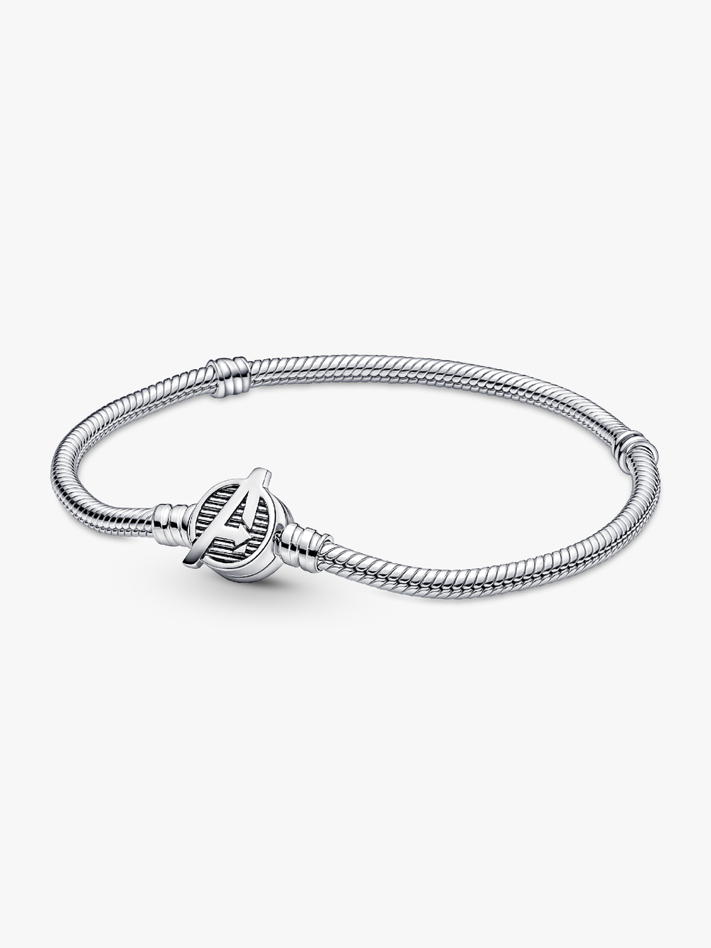 Moments Marvel The Avengers Logo Clasp Snake Chain Bracelet J1 Cb