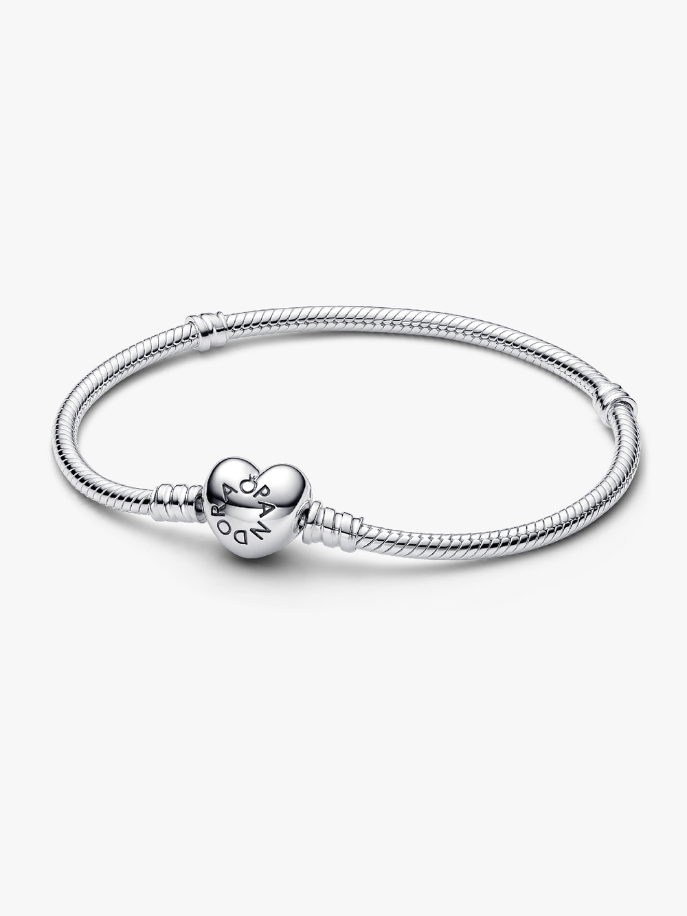 Moments Heart & Snake Chain Bracelet C3 n0