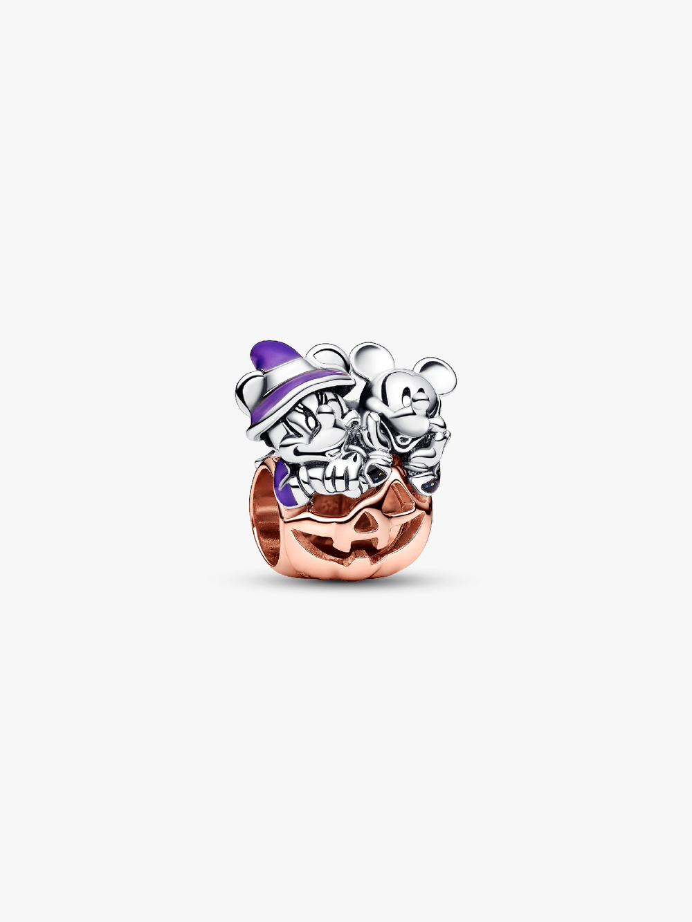 FINAL SALE - Disney Mickey Mouse & Minnie Mouse Halloween Pumpkin Charm O7 UF