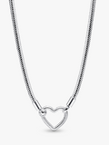 Heart Closure Snake Chain Necklace G3 Nk