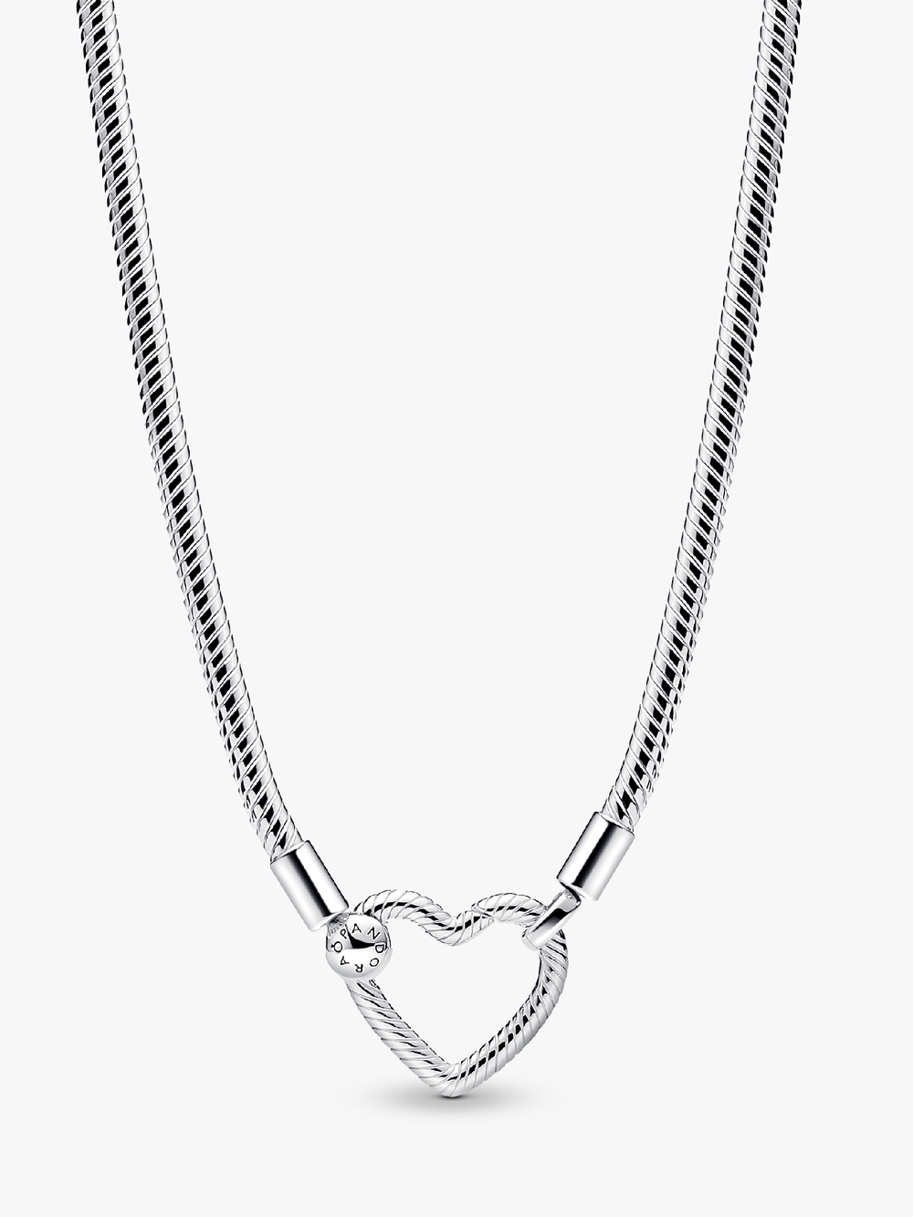 Heart Closure Snake Chain Necklace G3 Nk